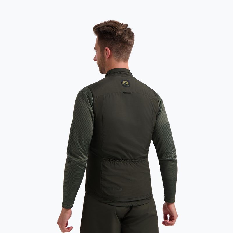 Rogelli Advntr Insulated army green men's cycling waistcoat 2