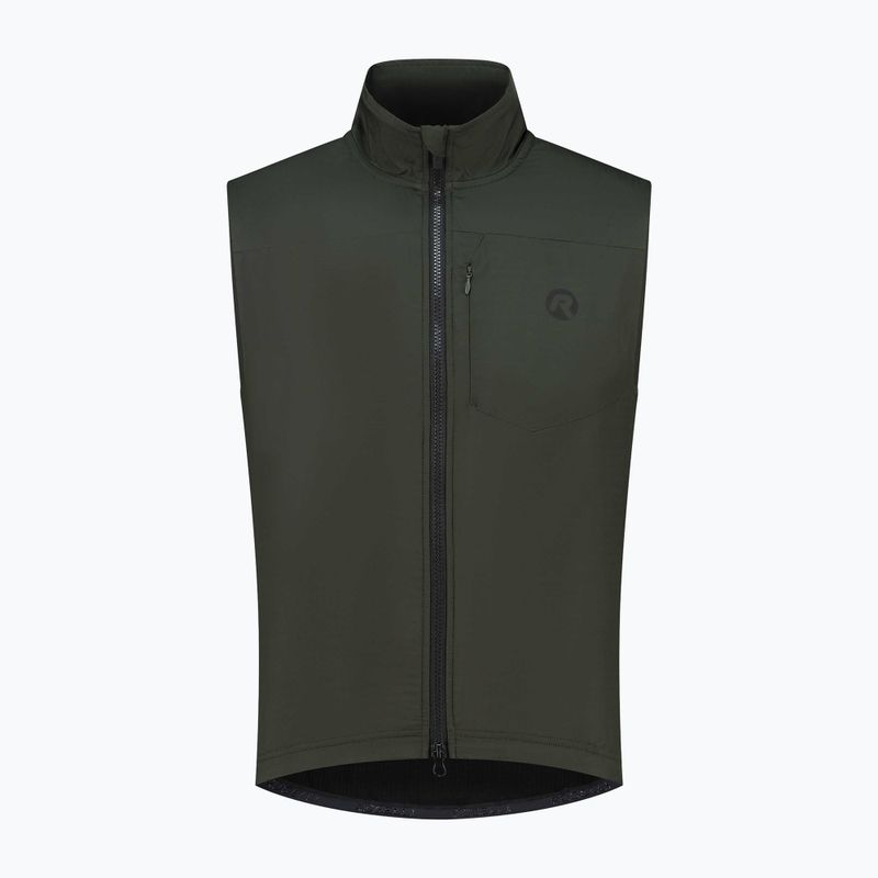 Rogelli Advntr Insulated army green men's cycling waistcoat 6