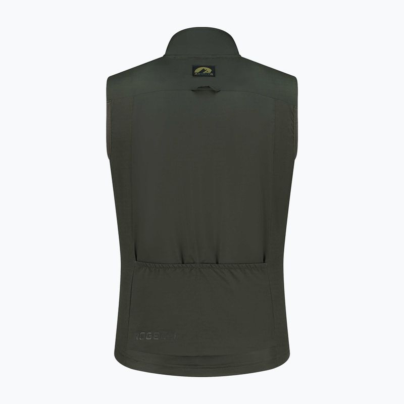 Rogelli Advntr Insulated army green men's cycling waistcoat 7