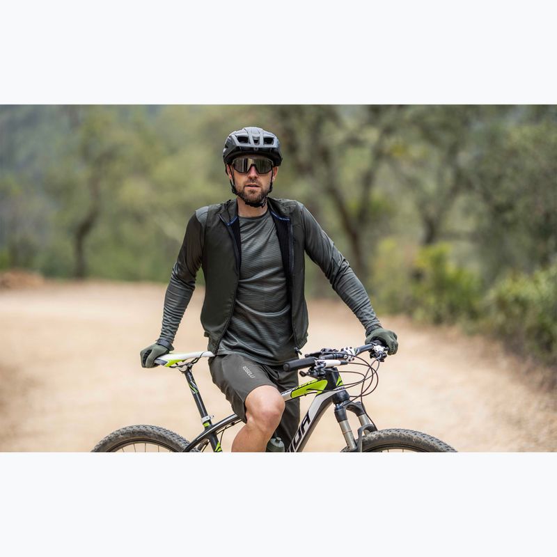 Rogelli Advntr Insulated army green men's cycling waistcoat 8