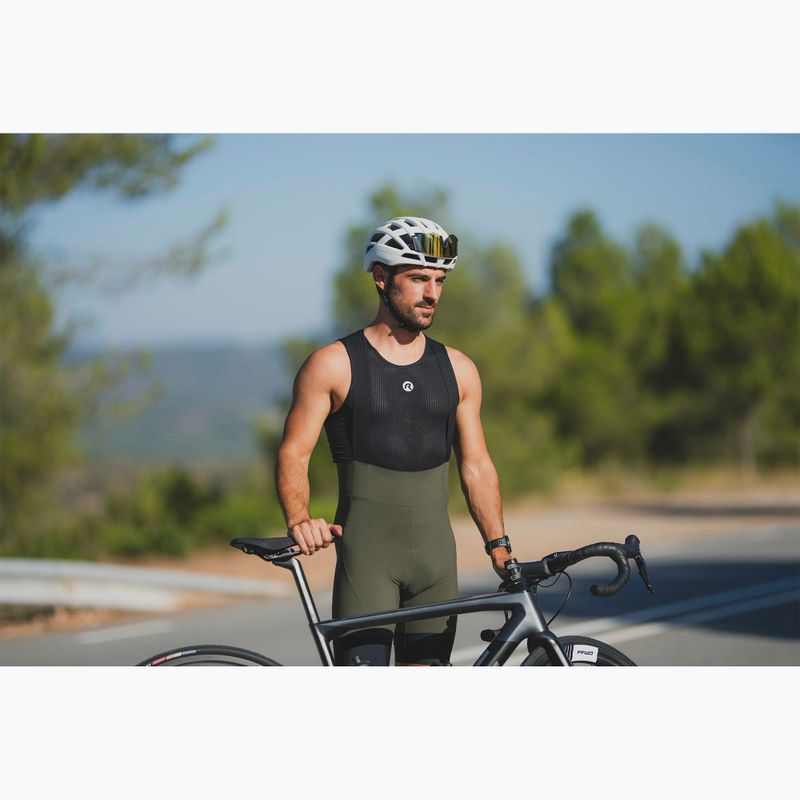 Rogelli Signature Bib Short men's cycling shorts green 7