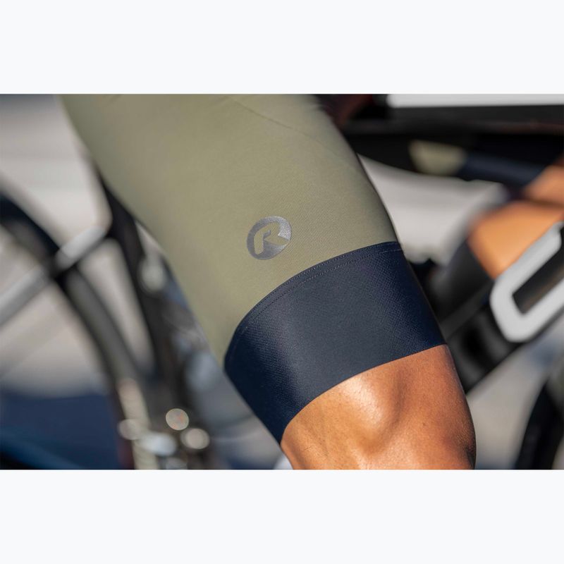 Rogelli Signature Bib Short men's cycling shorts green 11