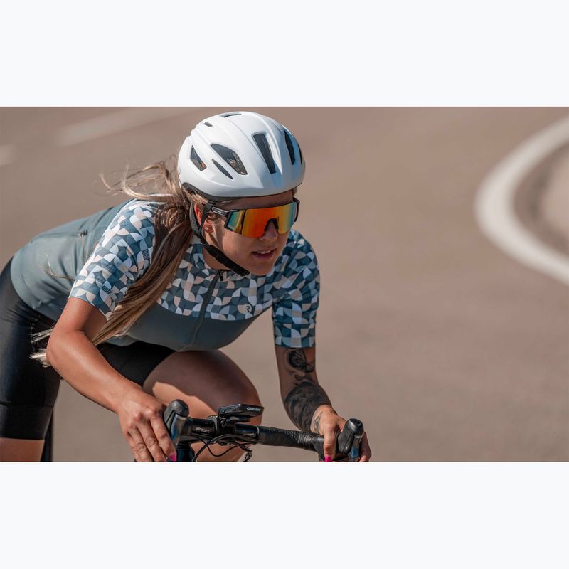 Women's cycling jersey Rogelli Essential Graphic mint/yellow 10
