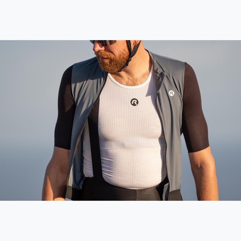 Rogelli Kite II Base Layer white cycling jersey 7