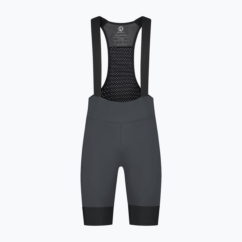 Rogelli Signature Bib Short men's cycling shorts grey 8