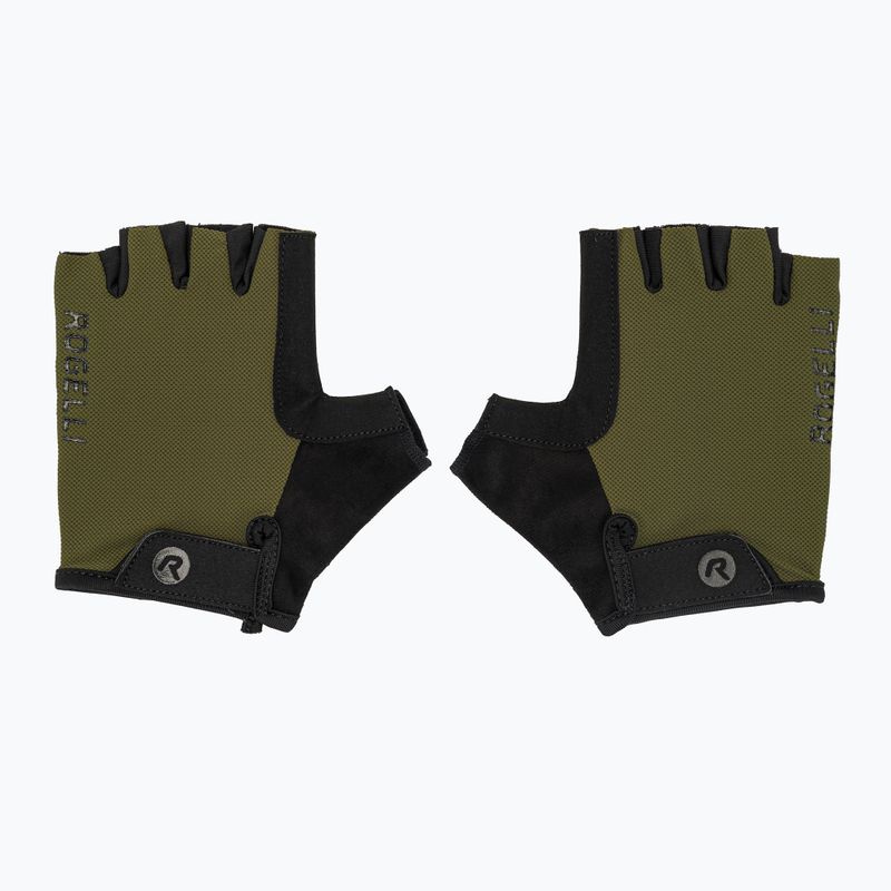 Rogelli Core army green men's cycling gloves 2