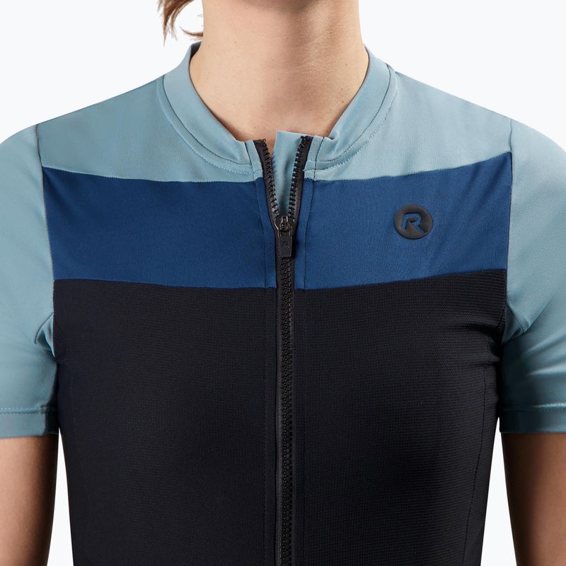 Women's cycling jersey Rogelli Core Block W black/blue/dark blue 3