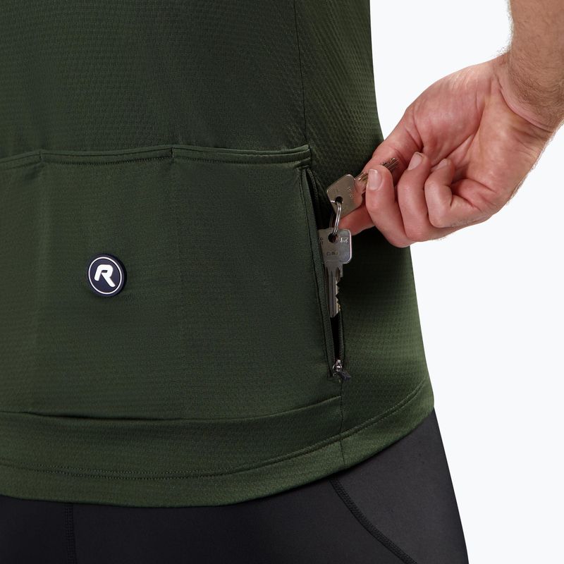 Rogelli Essential II army green men's cycling jersey 5
