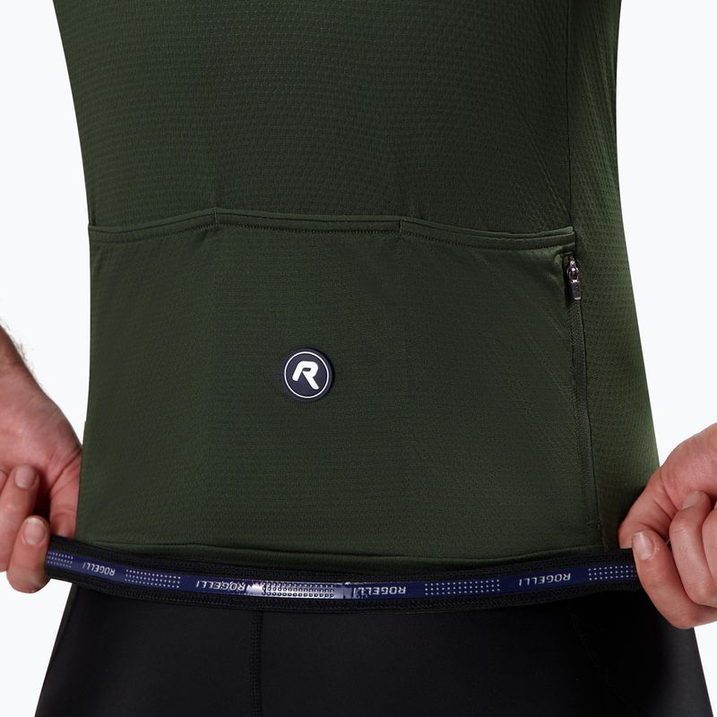 Rogelli Essential II army green men's cycling jersey 6