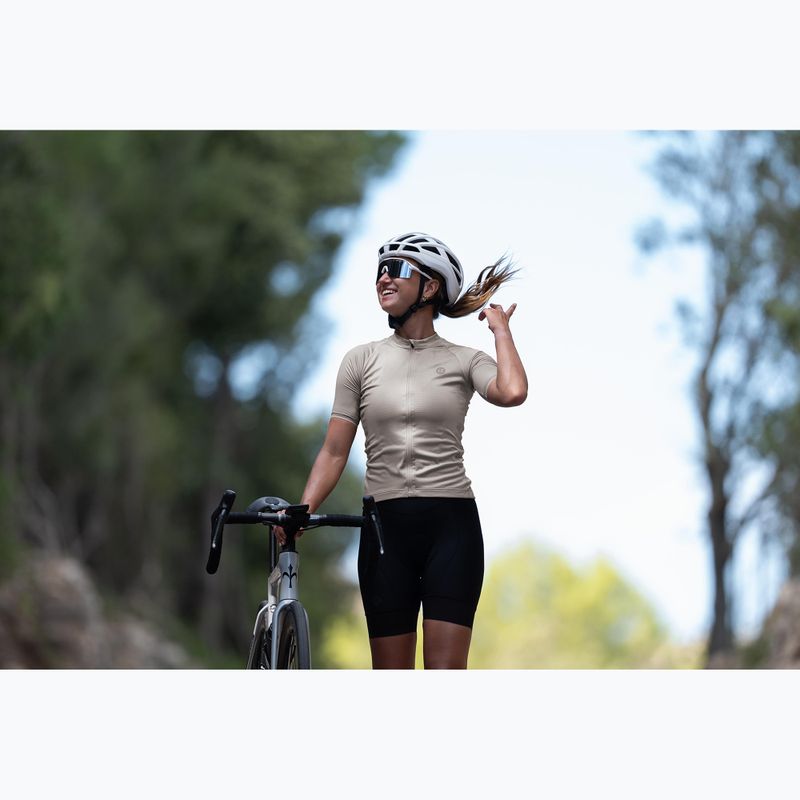 Women's cycling jersey Rogelli Essential II taupe 9