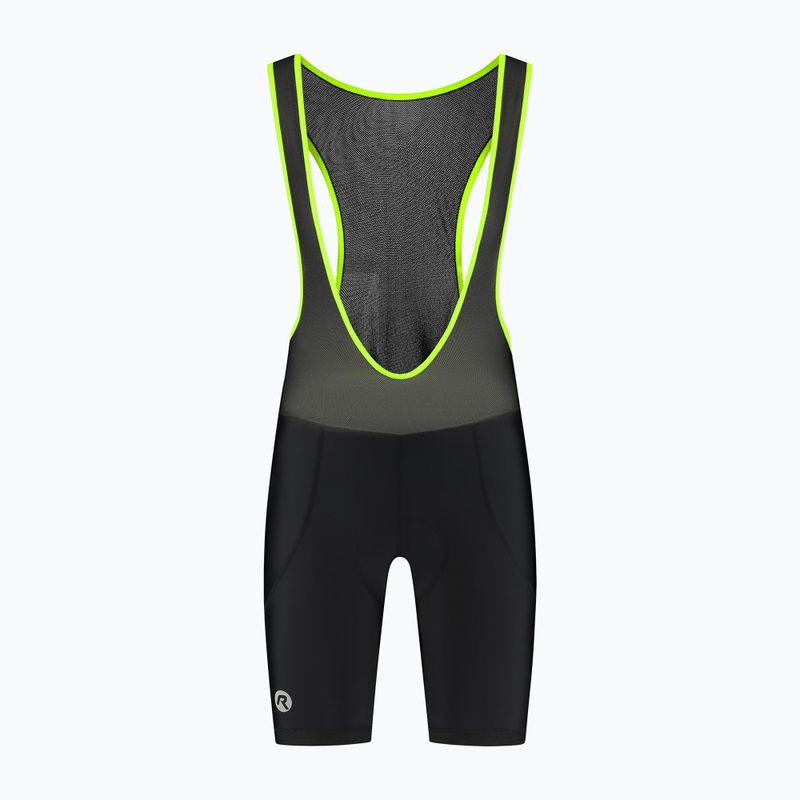 Rogelli Core Bib Short men's cycling shorts black/fluor yellow 6