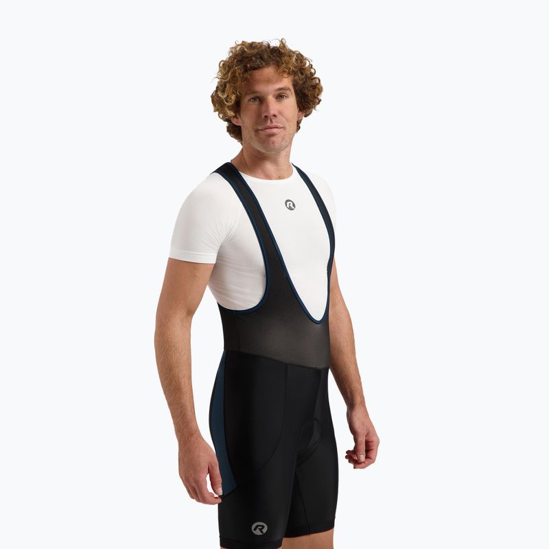 Rogelli Core Bib Short men's cycling shorts black/blue