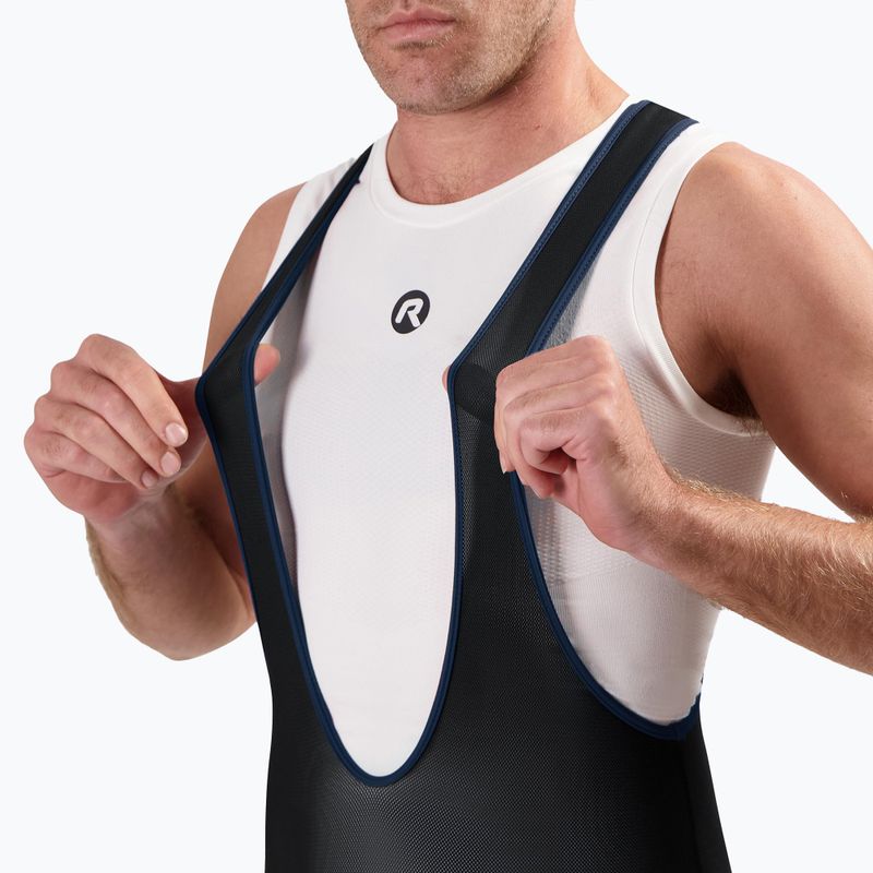 Rogelli Core Bib Short men's cycling shorts black/blue 3