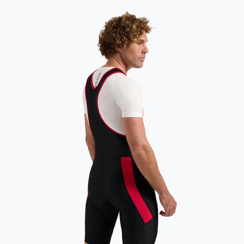Rogelli Core Bib Short men's cycling shorts black/red 2