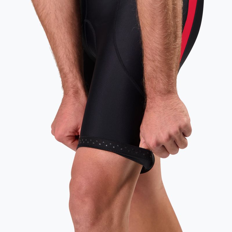 Rogelli Core Bib Short men's cycling shorts black/red 5