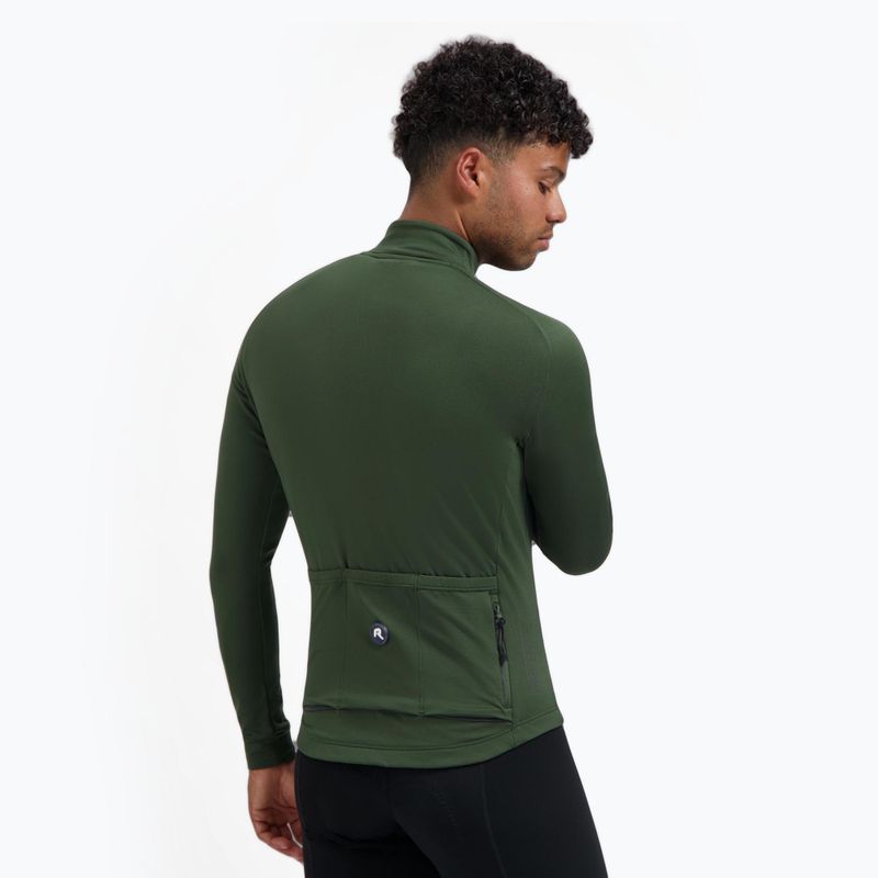 Men's cycling longsleeve Rogelli Essential II green 3