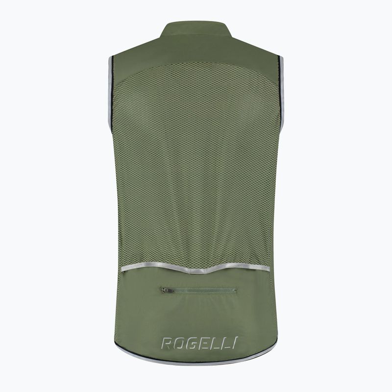 Men's cycling vest Rogelli Core army green 4