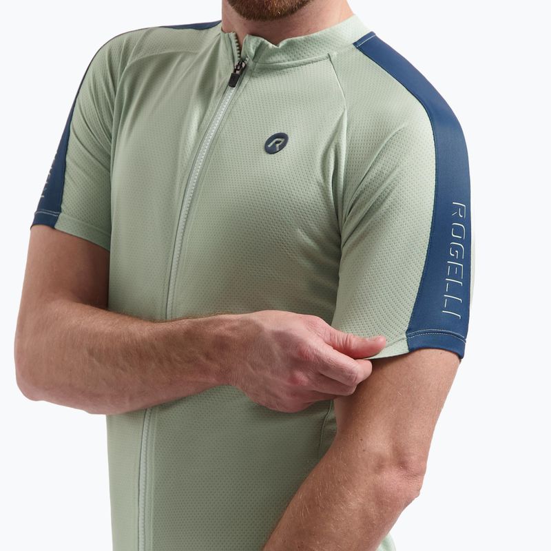 Men's cycling jersey Rogelli Explore aqua grey 3