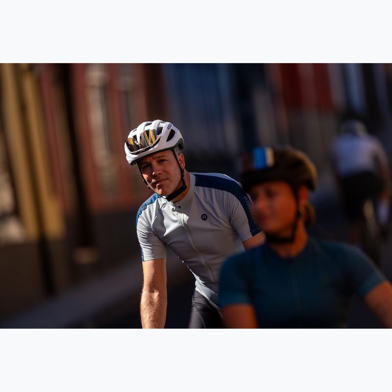 Men's cycling jersey Rogelli Explore aqua grey 9