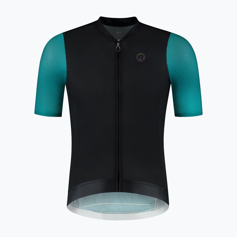 Men's cycling jersey Rogelli Fast black/teal/green 6