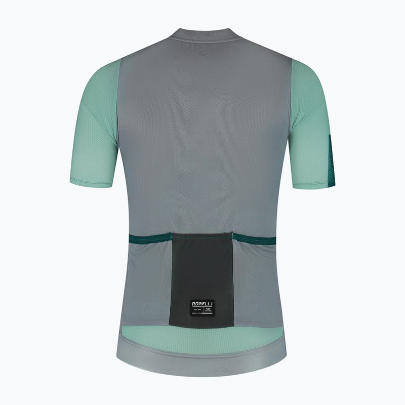Men's cycling jersey Rogelli Fast grey/dusty teal/teal 7