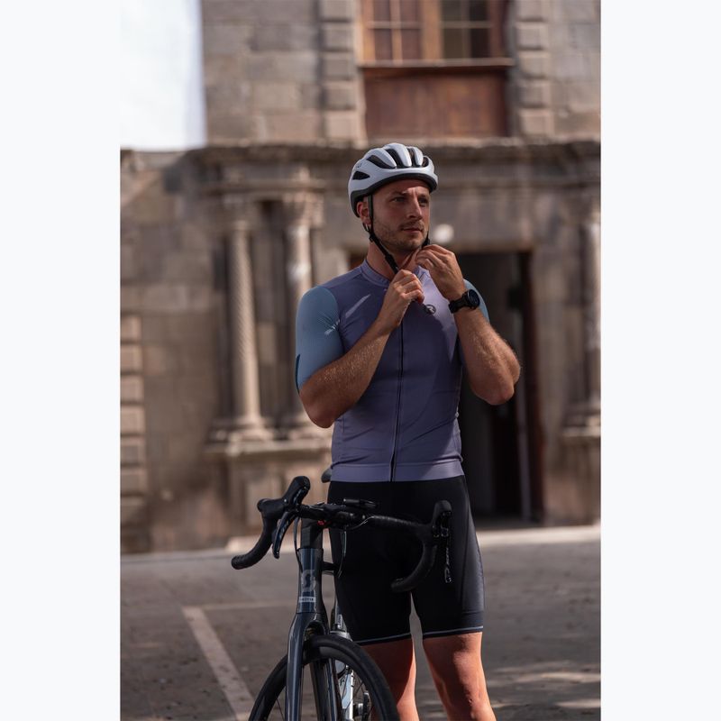 Men's cycling jersey Rogelli Fast grey/dusty teal/teal 8