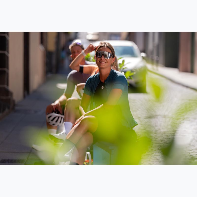 Women's cycling jersey Rogelli Modesta teal 11