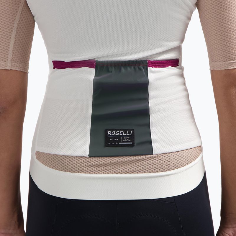Women's cycling jersey Rogelli Fast sand/dusty pink/cherry 4