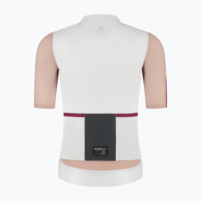 Women's cycling jersey Rogelli Fast sand/dusty pink/cherry 6
