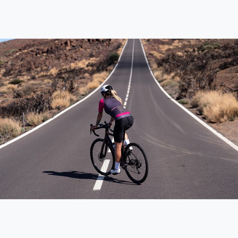 Women's cycling jersey Rogelli Fast ebony/pink/coral 10