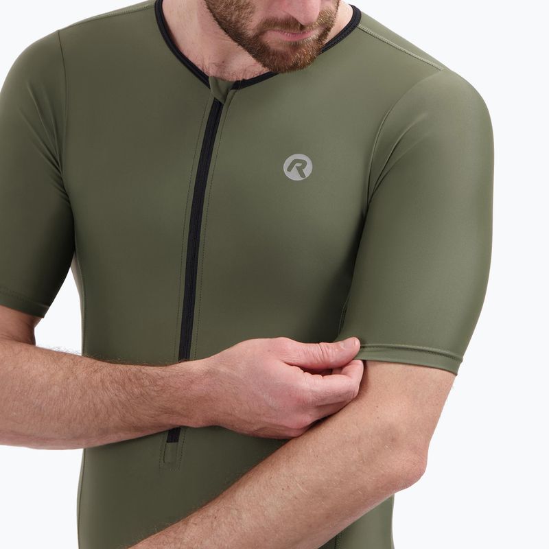 Triathlon suit Rogelli Florida Tri Suit black/army green 6