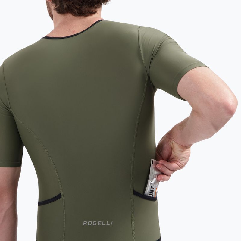 Triathlon suit Rogelli Florida Tri Suit black/army green 7