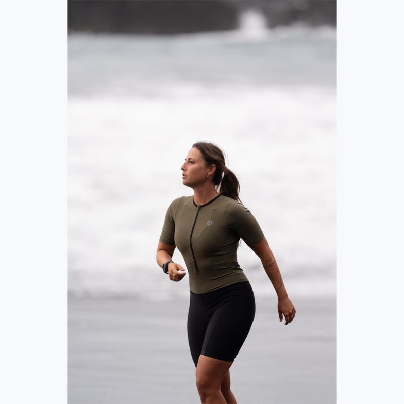 Triathlon suit Rogelli Florida Tri Suit black/army green 12