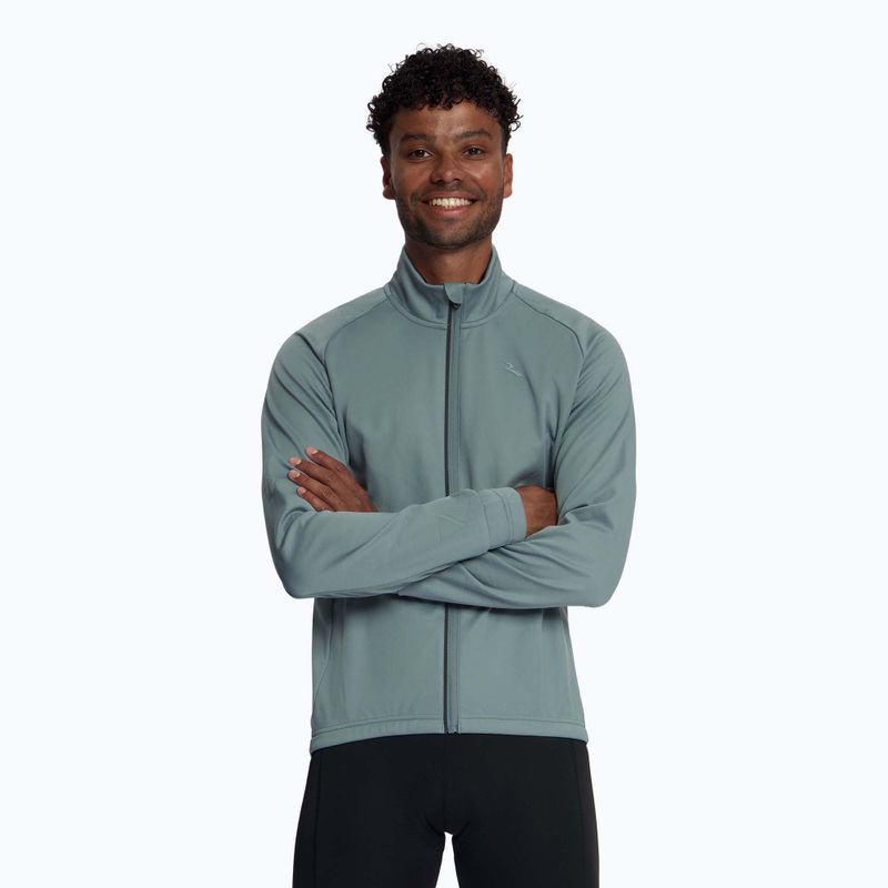 Men's cycling jacket Rogelli Essential II Jacket grey