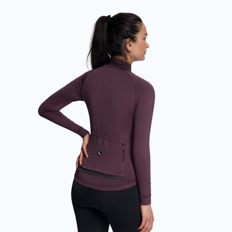 Women's cycling longsleeve Rogelli Essential II eggplant 3