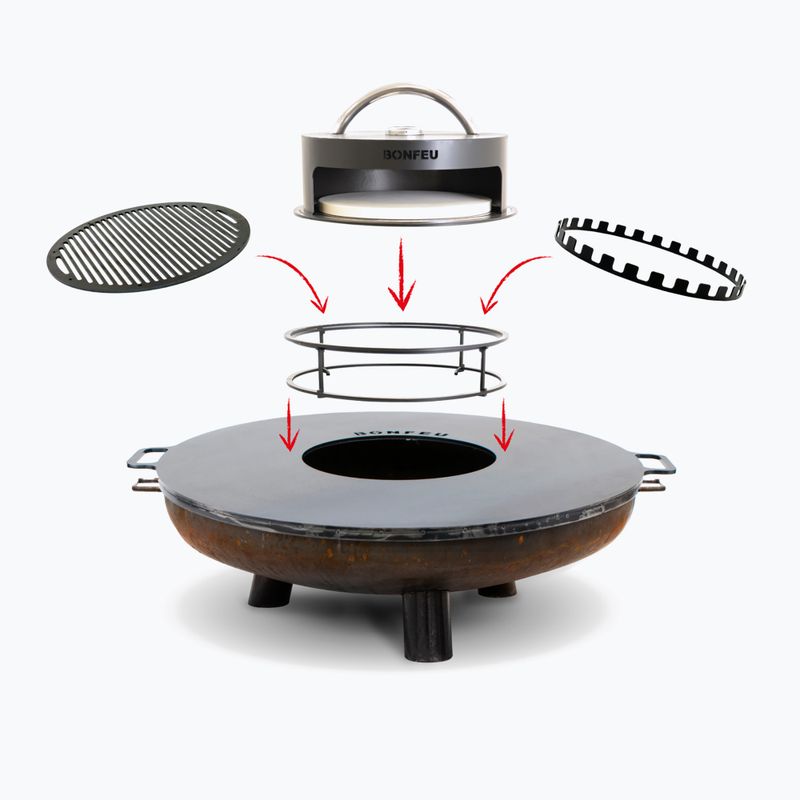 Fire pit BonFeu BonBowl Plus 80 cm corten 2