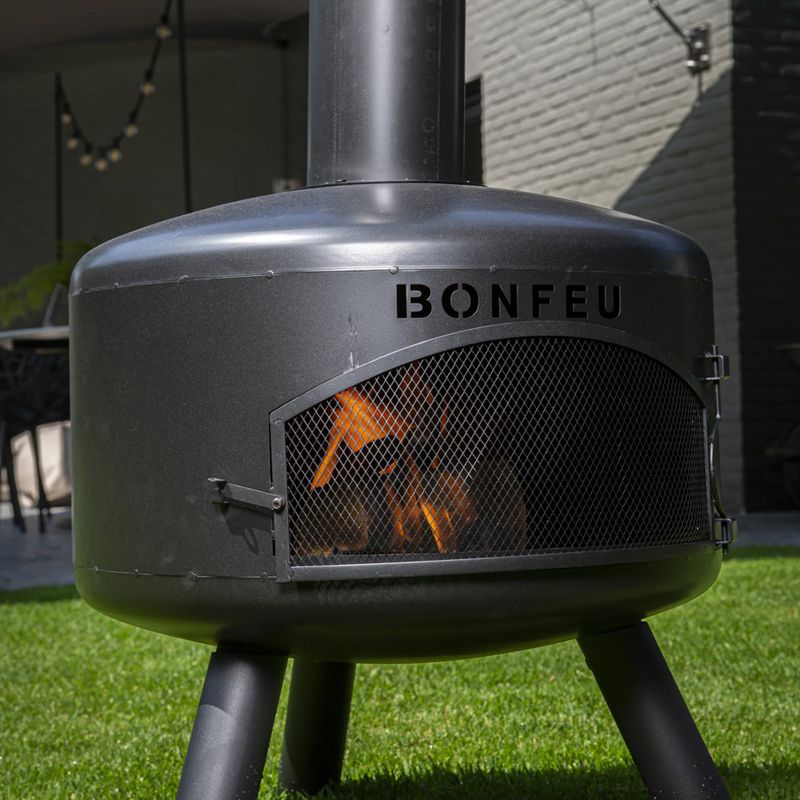 Outdoor fireplace BonFeu BonGiro black 8
