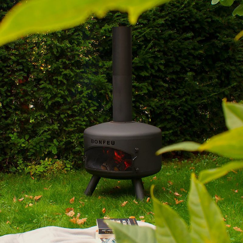 Outdoor fireplace BonFeu BonGiro black 11