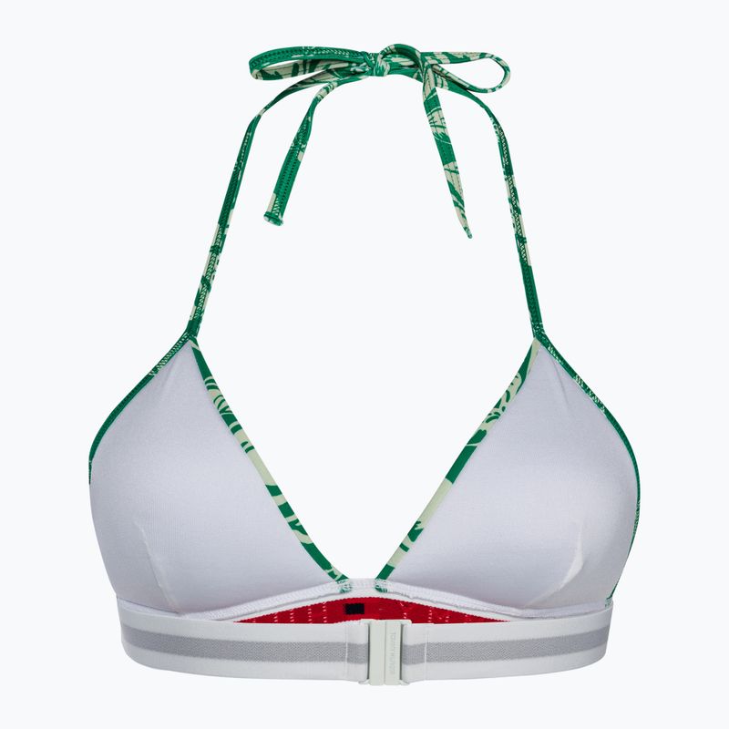 Tommy Hilfiger Triangle Fixed Foam Print swimsuit top vinted tropical olympic green 2