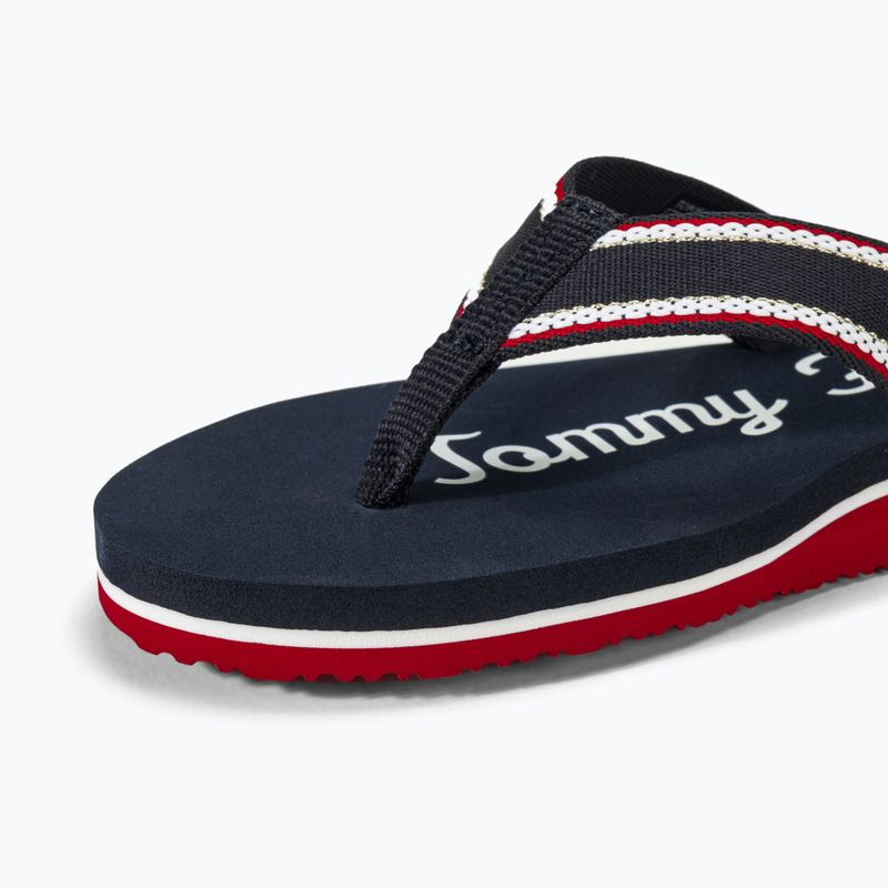 Tommy Hilfiger Im Graphic Beach Sandal women's flip flops space blue 7