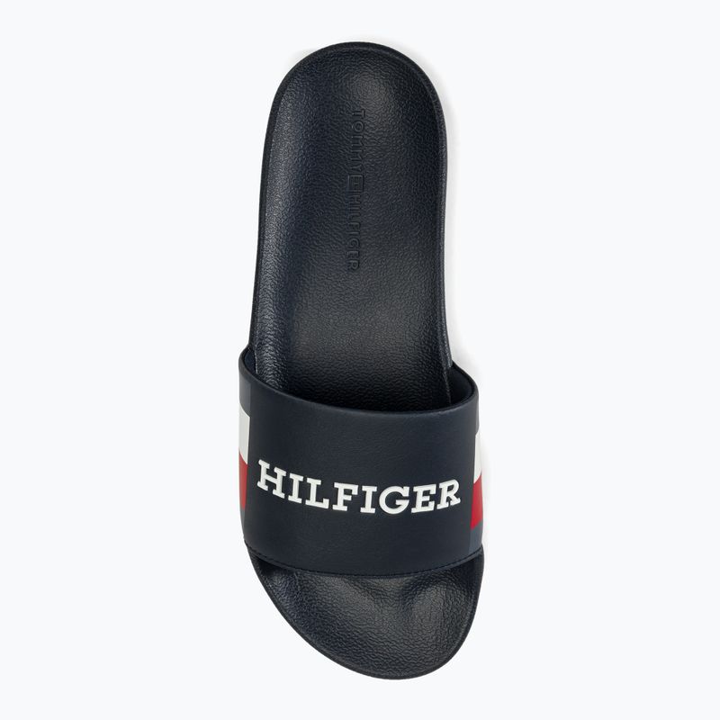 Tommy Hilfiger men's RWB Pool Slide desert sky slides 5