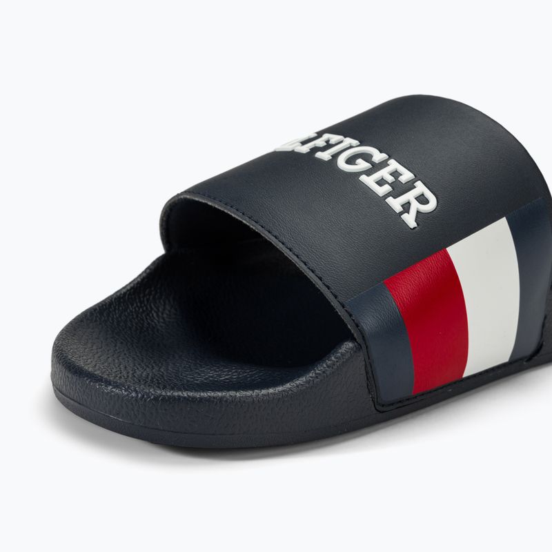 Tommy Hilfiger men's RWB Pool Slide desert sky slides 7
