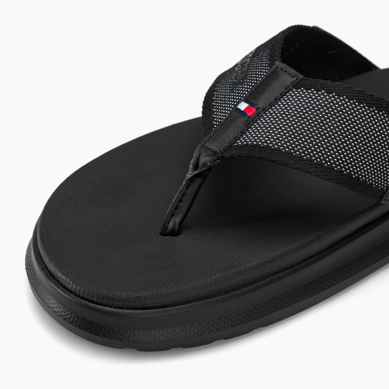 Men's Tommy Hilfiger Comfort Toe Post Beach Sandal black 7