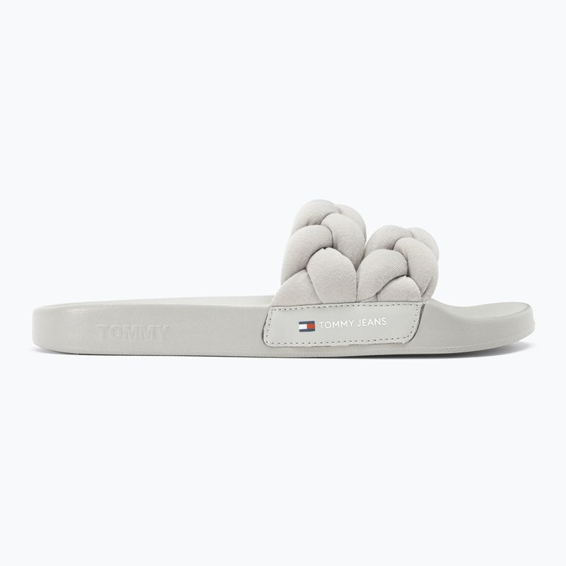 Tommy Jeans women's slides Braided stratus grey 2