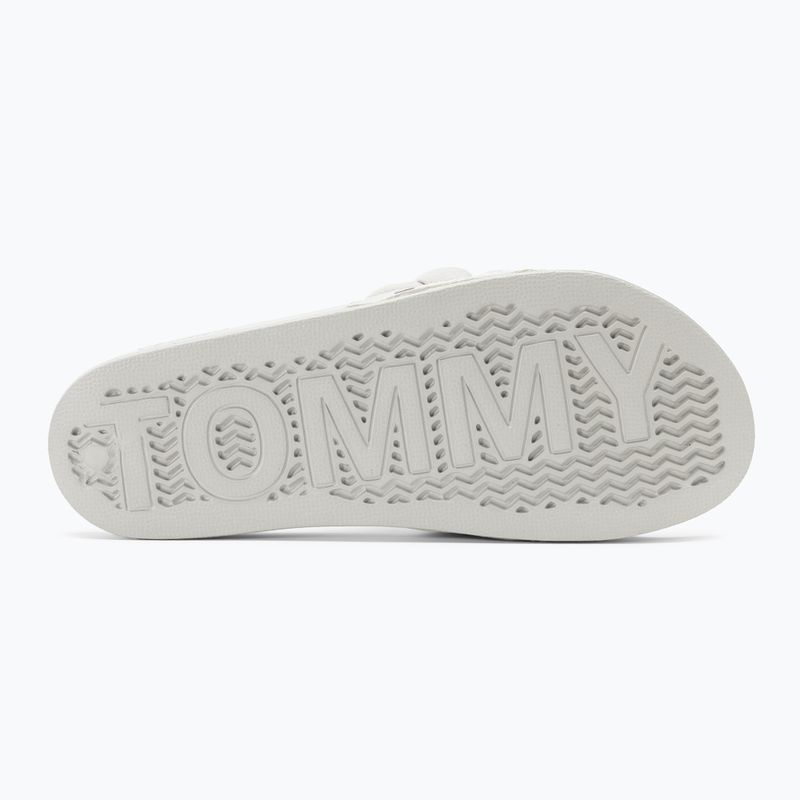 Tommy Jeans women's slides Braided stratus grey 4
