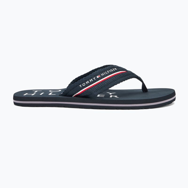 Men's Tommy Hilfiger Web Beach Sandal desert sky flip flops 2