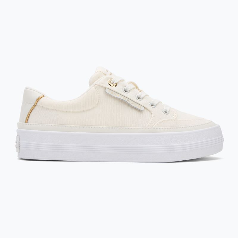 Tommy Hilfiger Essential Vulc Textile YBL women's trainers ecru 2