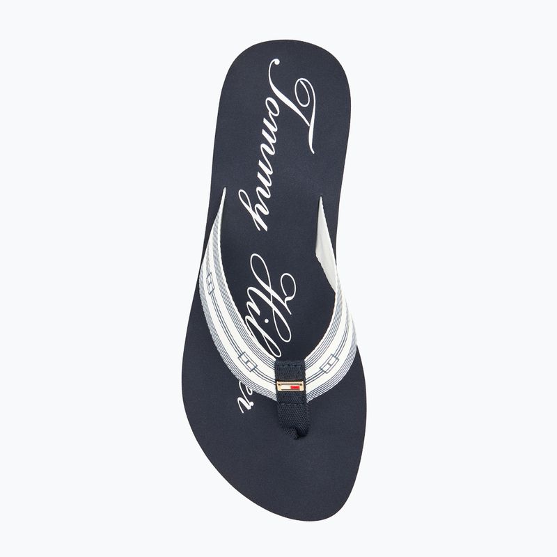 Tommy Hilfiger Im Th Signature Beach Sandal women's flip flops rwb 5