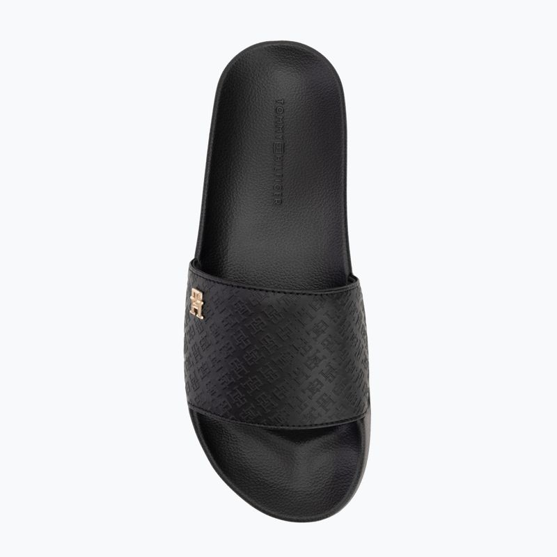 Tommy Hilfiger women's Monogram Poolside slides black 5