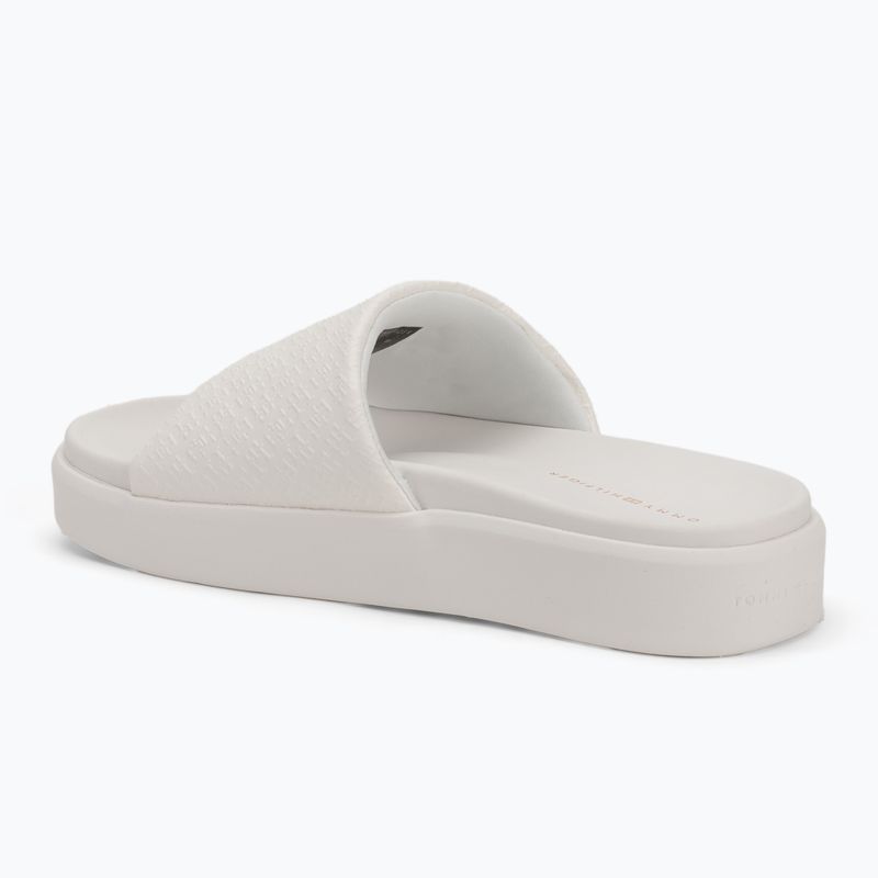 Tommy Hilfiger women's slides Platform Monogram Poolslide ancient white 3